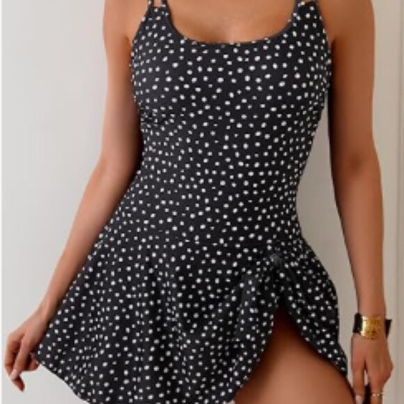 One Piece Swimdress Swimsuits for Women Tummy Control - Picture 6 of 6